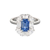 Vicenza - Piazzetta Palladio 2 - Anello Crivelli Donna ZAFFIRO in Oro bianco Zaffiro 2.53 Ct 326-AN-547 ZF - 326-AN-547 ZF